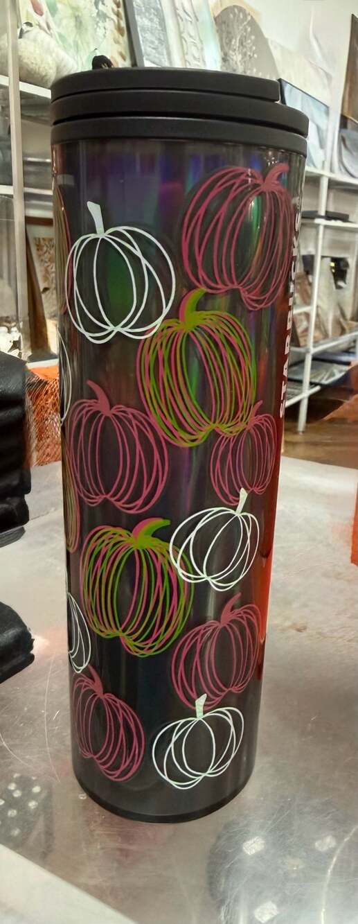 Starbucks 2023 Halloween Glow In Dark Pumpkin Tumbler